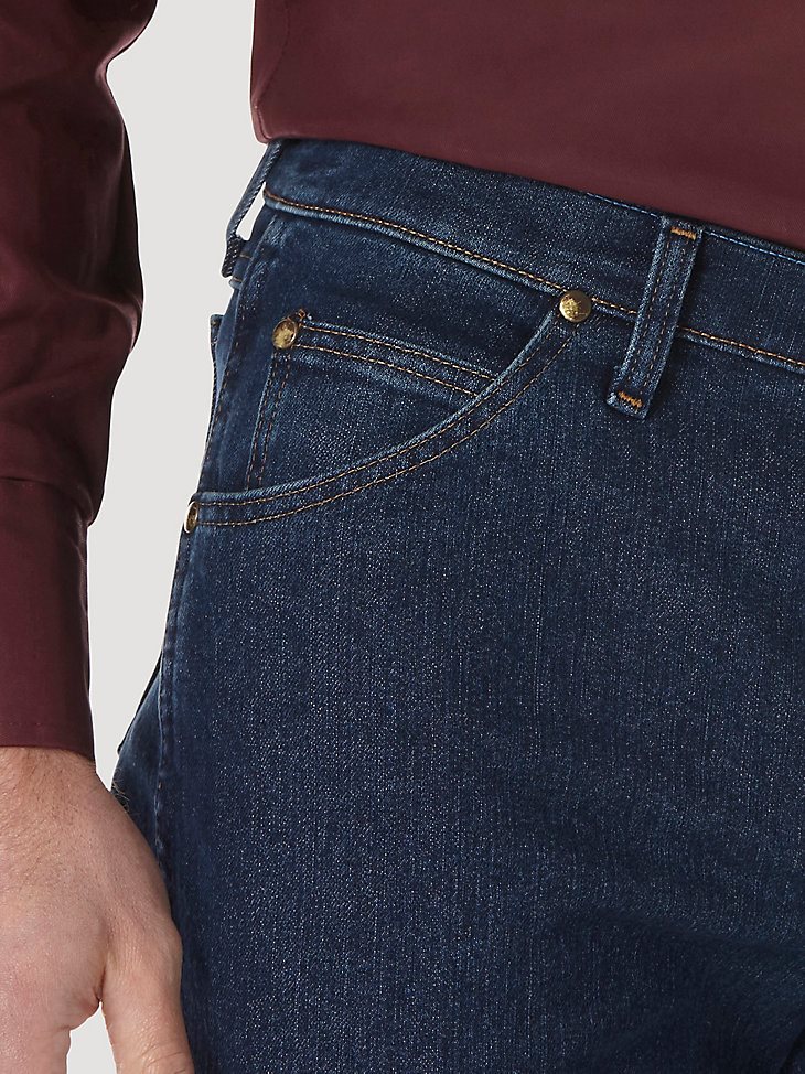 Premium Performance Cowboy Cut Advanced Comfort Wicking Regular Fit Jean in Midnight Rinse