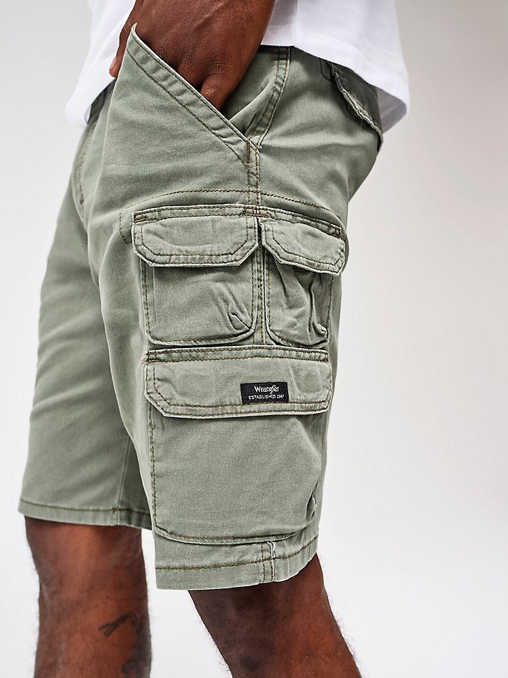 Wrangler Men's Five Star Premium Stacked Cargo Short in Spruce