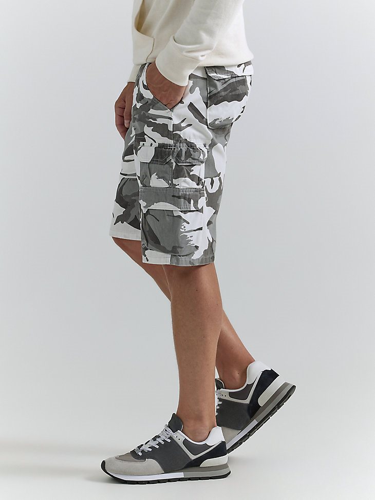 Men's Wrangler Authentics Cargo Short in White Camo