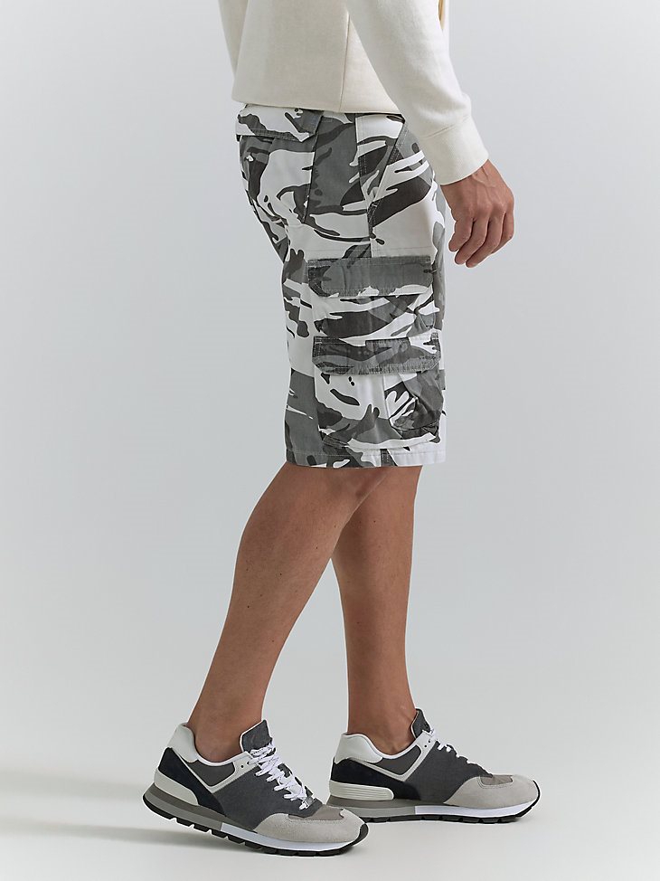 Men's Wrangler Authentics Cargo Short in White Camo
