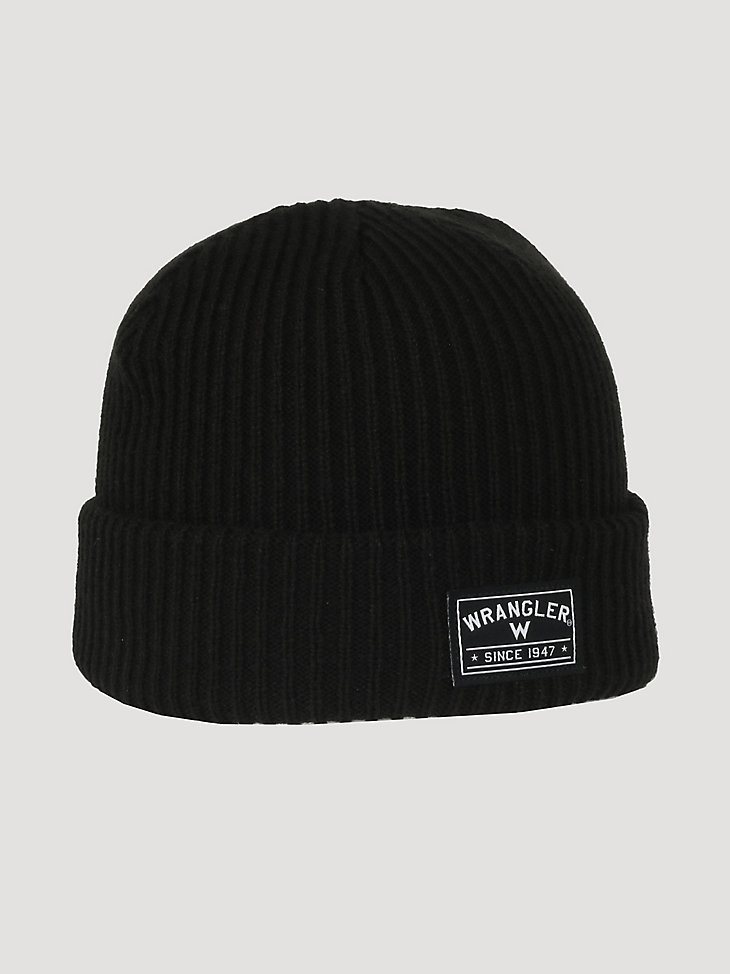 Wrangler Logo Beanie in Black