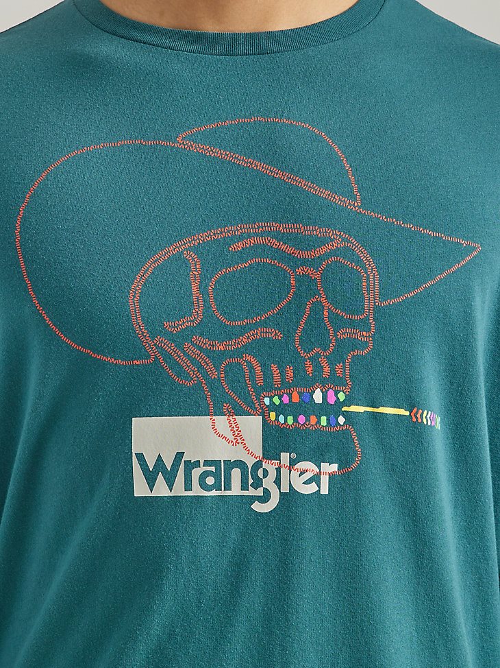 Men's Cowboy Snake T-Shirt in Atlantic Deep