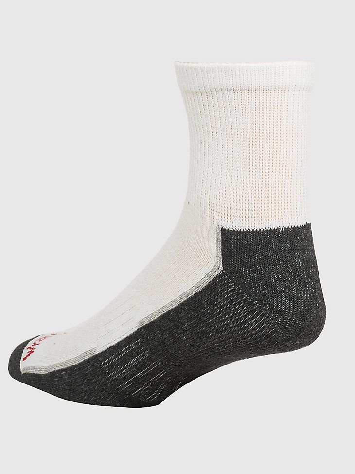 Men's Wrangler Cushioned Ankle Socks (6-Pack) in White