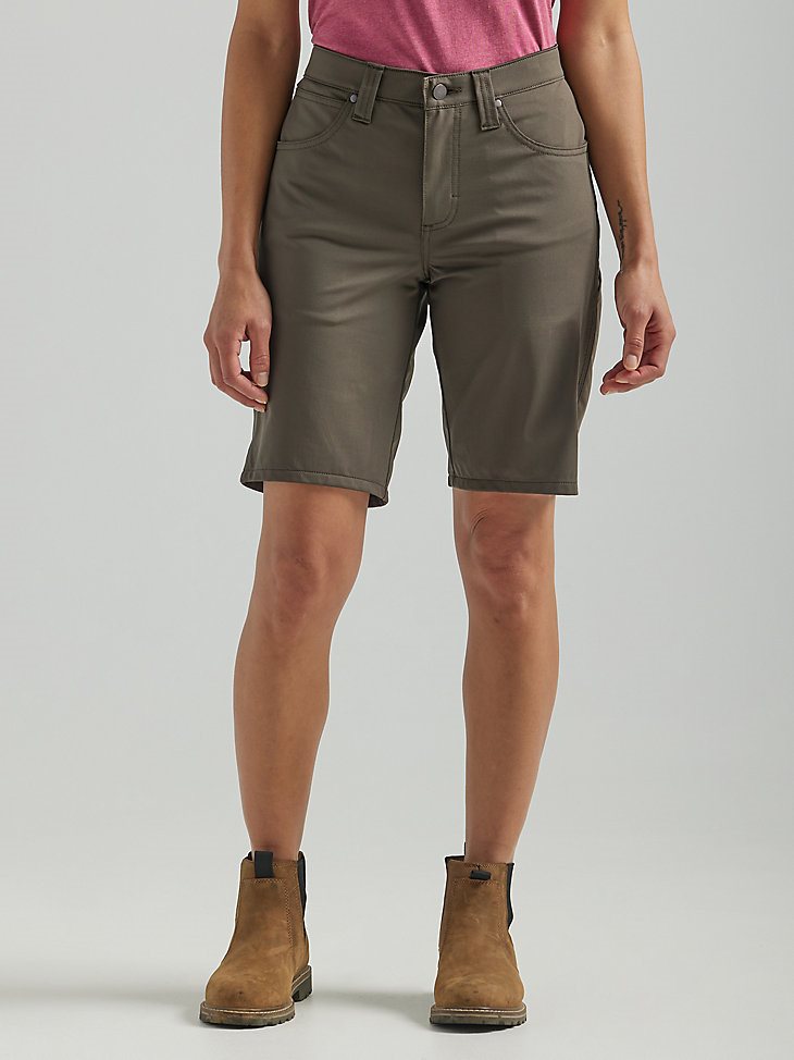 Women's Wrangler RIGGS Workwear Techno Knit Utility Work Short in Loden