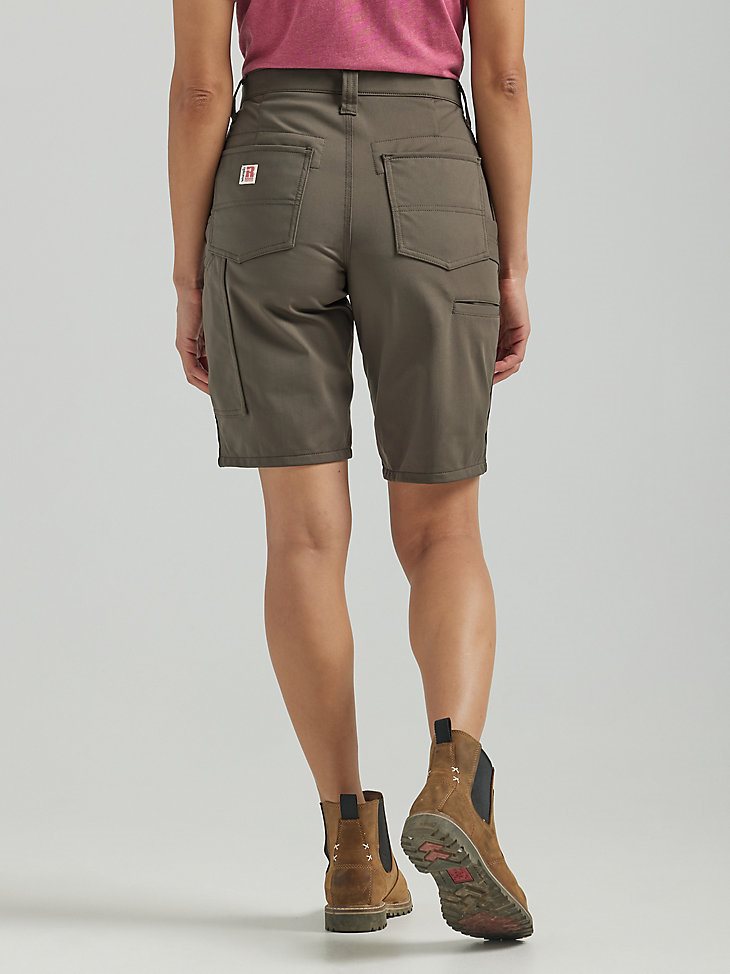 Women's Wrangler RIGGS Workwear Techno Knit Utility Work Short in Loden
