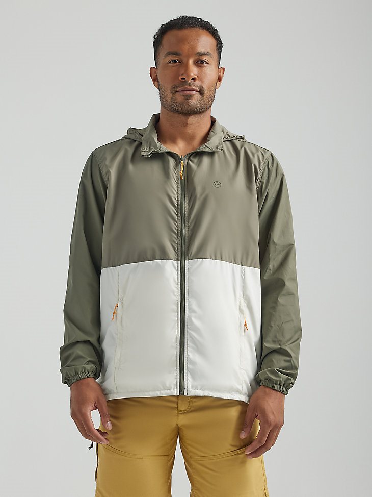 ATG By Wrangler Men's Reversible Windbreaker in Dusty Olive