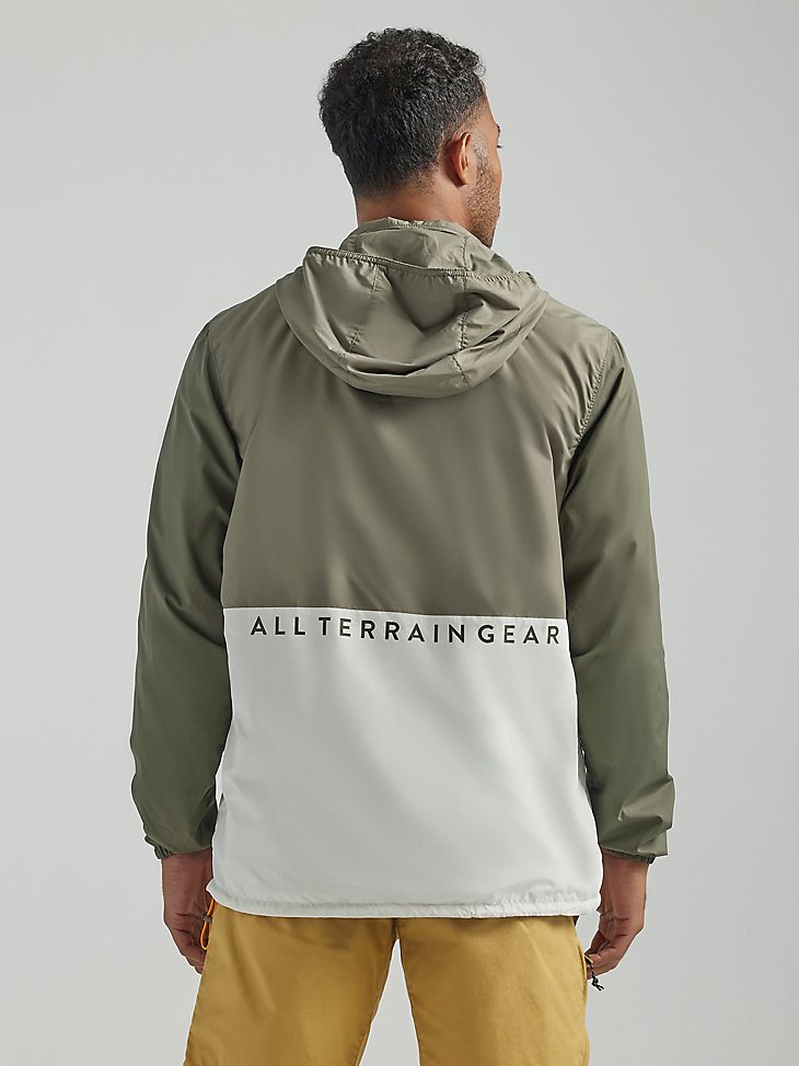 ATG By Wrangler Men's Reversible Windbreaker in Dusty Olive