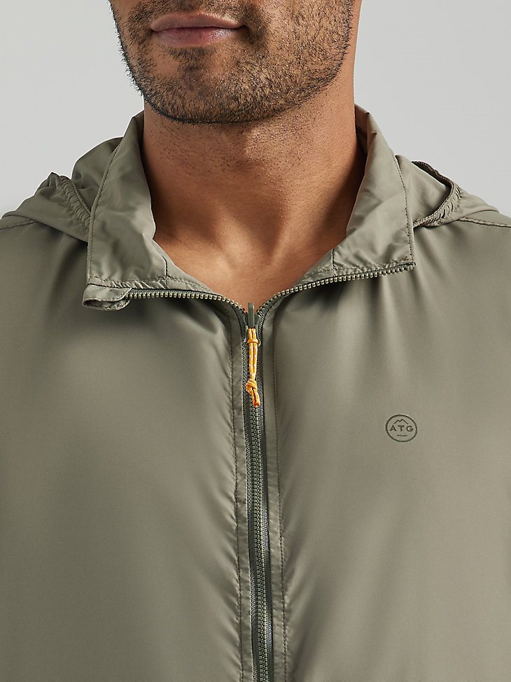ATG By Wrangler Men's Reversible Windbreaker in Dusty Olive