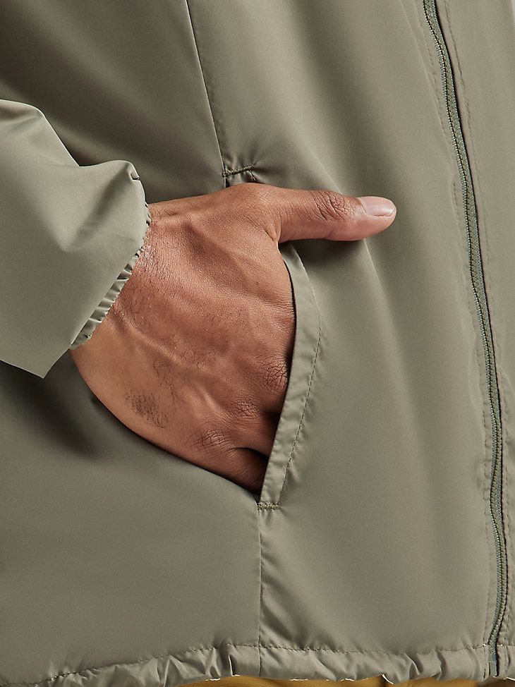 ATG By Wrangler Men's Reversible Windbreaker in Dusty Olive