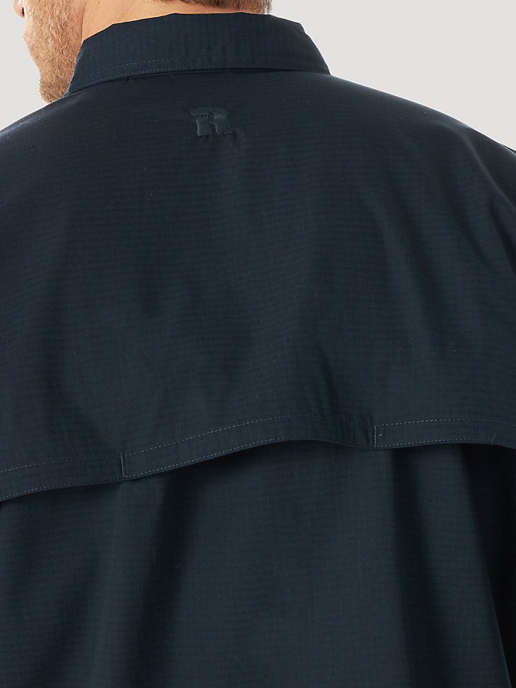 Wrangler RIGGS Workwear Long Sleeve Vented Solid Work Shirt in Navy