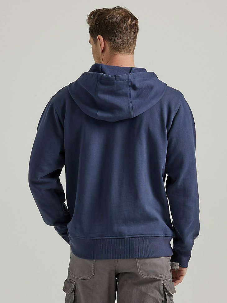 Wrangler RIGGS Workwear Tough Layers Full Zip Work Hoodie in Blue Nights