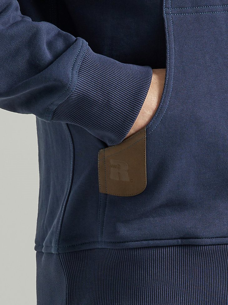Wrangler RIGGS Workwear Tough Layers Full Zip Work Hoodie in Blue Nights