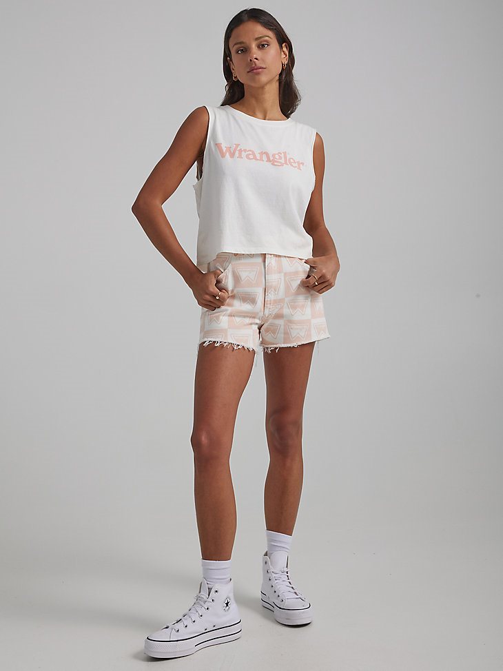 Women's Signiture Print Festival Short in Peachycinno