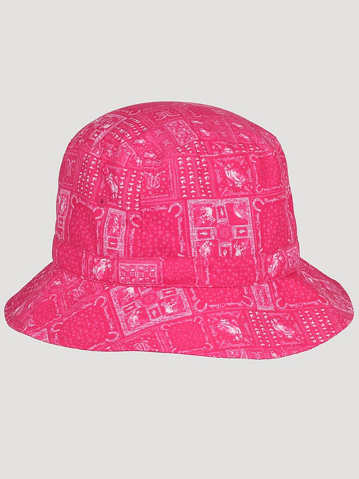 Wrangler x Barbie Bandana Bucket Hat in Pink