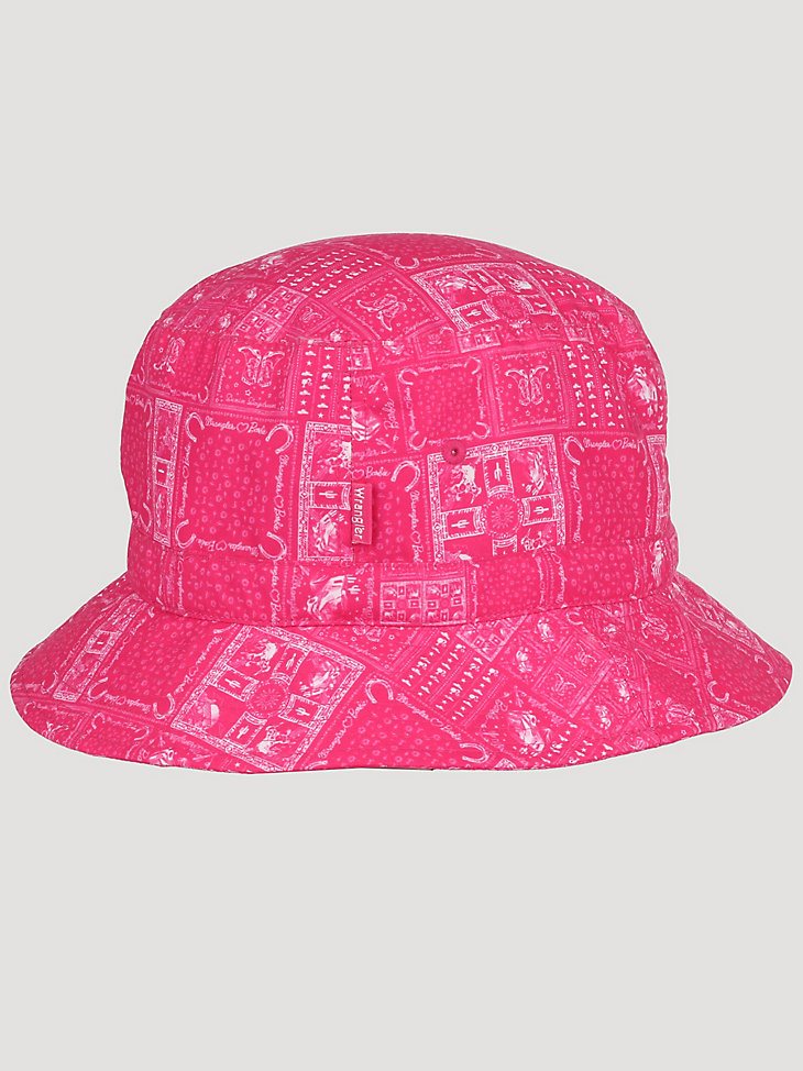Wrangler x Barbie Bandana Bucket Hat in Pink