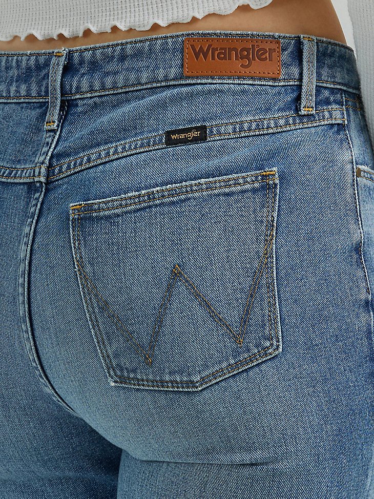 Women's High Rise Rodeo Straight Crop in Sunset