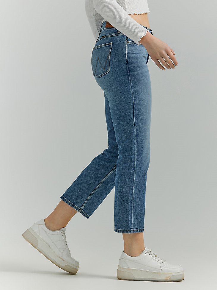 Women's High Rise Rodeo Straight Crop in Sunset