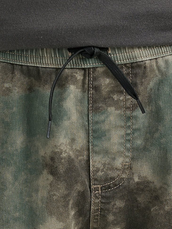 Boy's Loose Fit Cargo Jogger (8-16) in Blurred Camo Forest