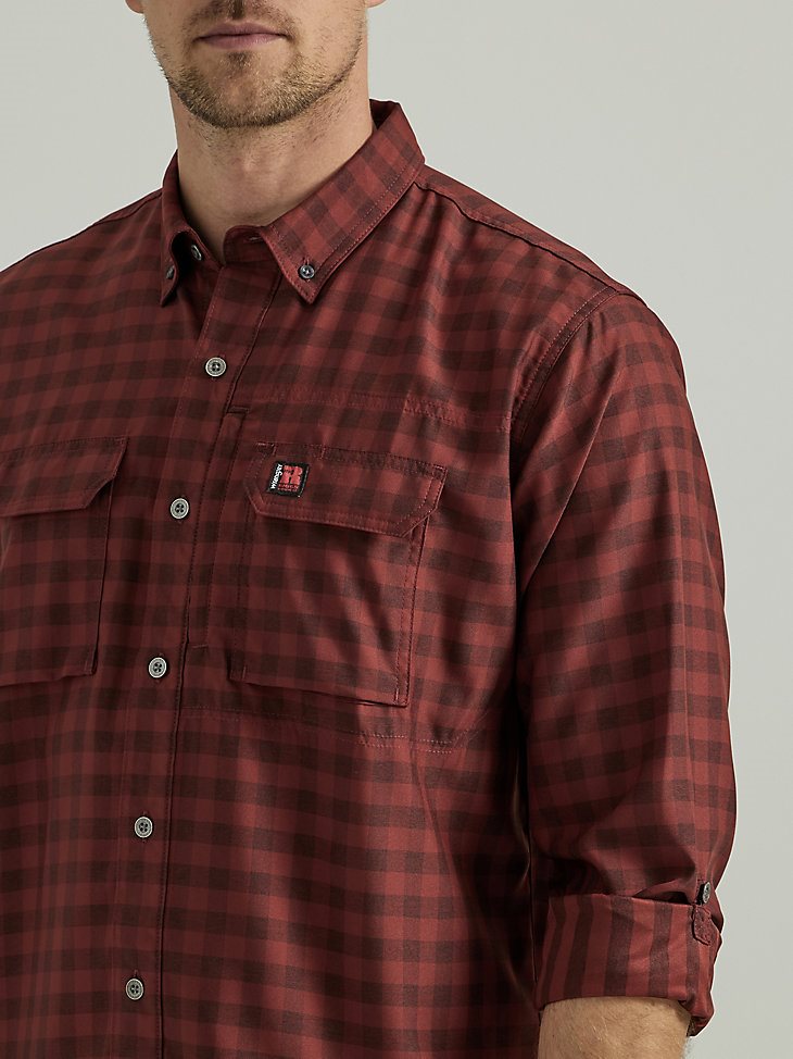 Wrangler RIGGS Workwear Technical Work Shirt in Red