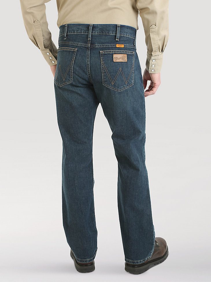Wrangler Retro FR Flame Resistant Slim Boot Jean in Caden Dark Tint