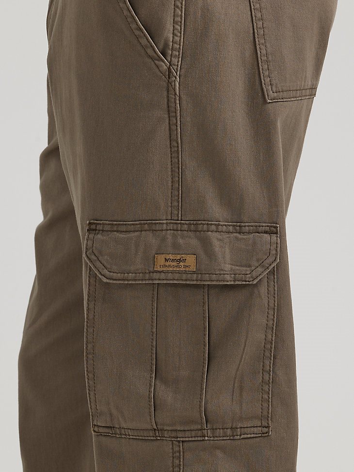 Wrangler Men's Comfort Flex Waist Cargo Pant in Breen