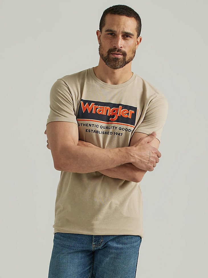 Men's Quality Goods Graphic T-Shirt in Trench Coat