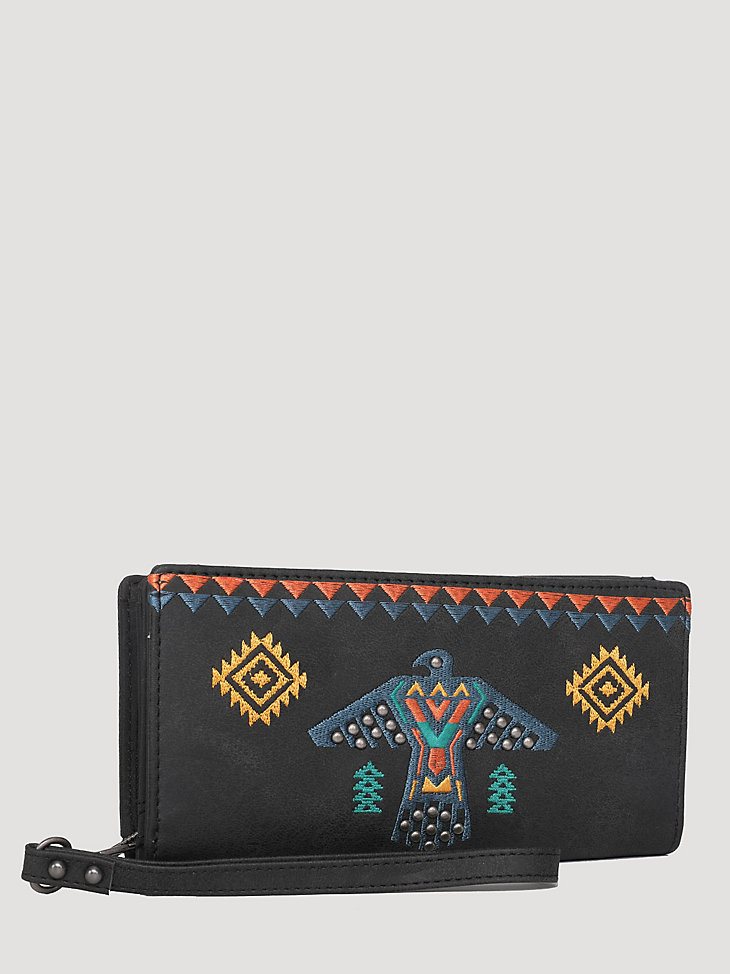 Women's Southwestern Wristlet in Black