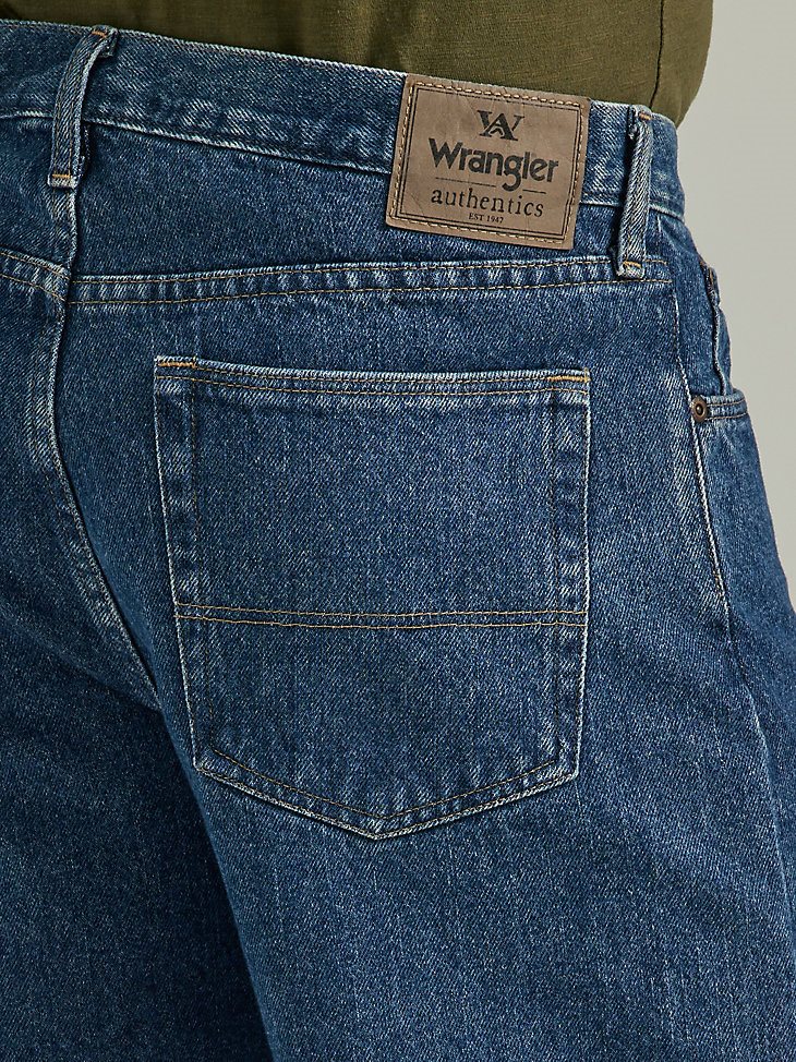 Men's Wrangler Authentics Relaxed Jean Short in Stonewash Dark