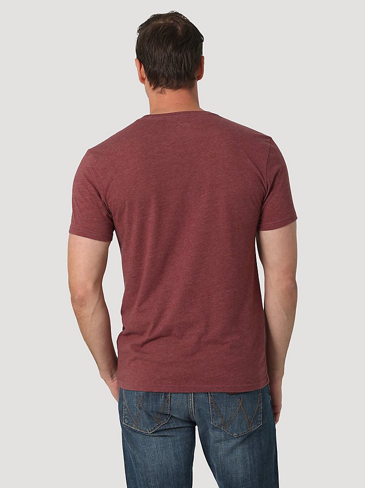 Wrangler Way Out West T-Shirt in Burgundy