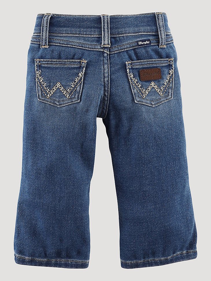 Little Girl's W Stitched Bootcut Jean in Alexis