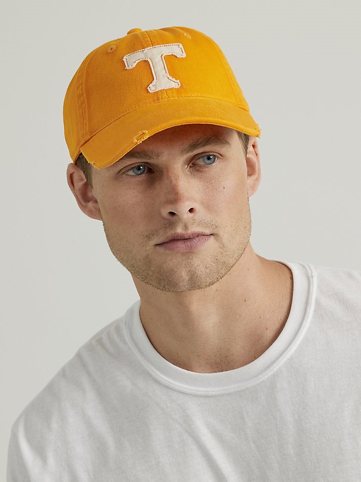 Wrangler Collegiate Distressed Vintage Baseball Cap in University of Tennessee
