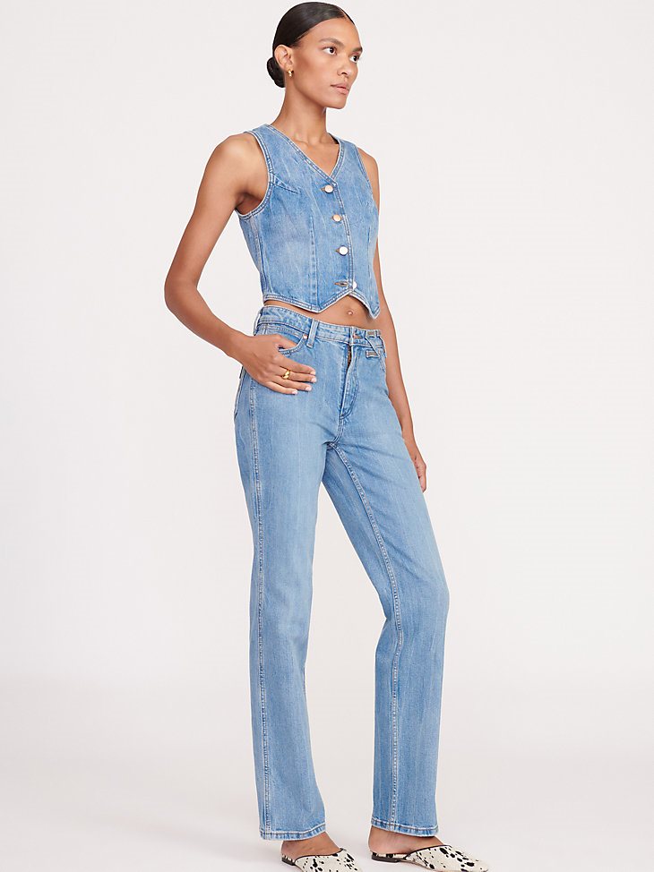 Wrangler + STAUD The Vest in Mid Blue