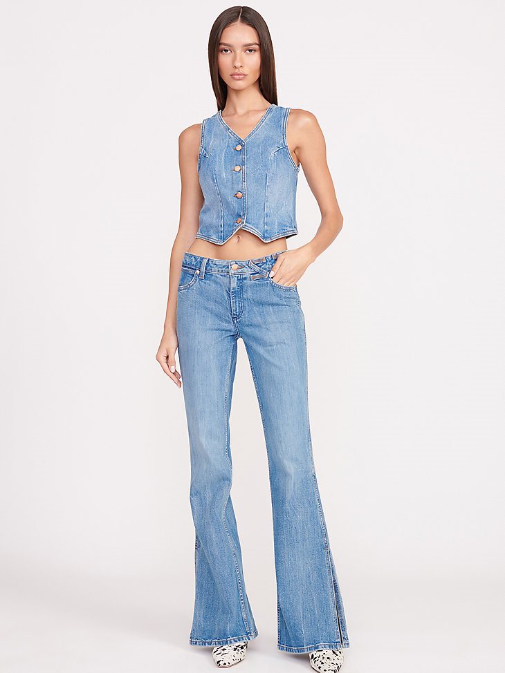 Wrangler + STAUD The Vest in Mid Blue
