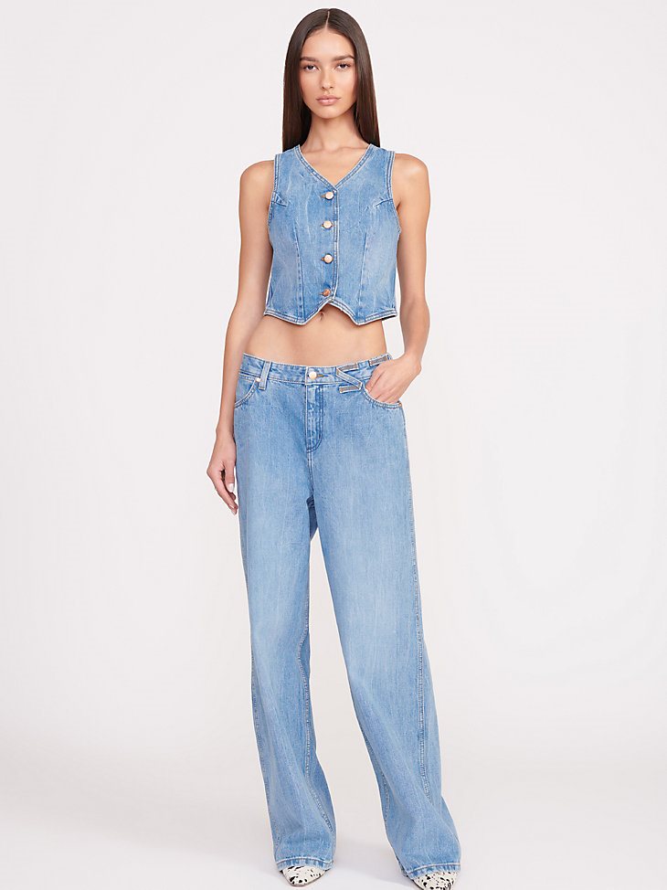 Wrangler + STAUD The Vest in Mid Blue