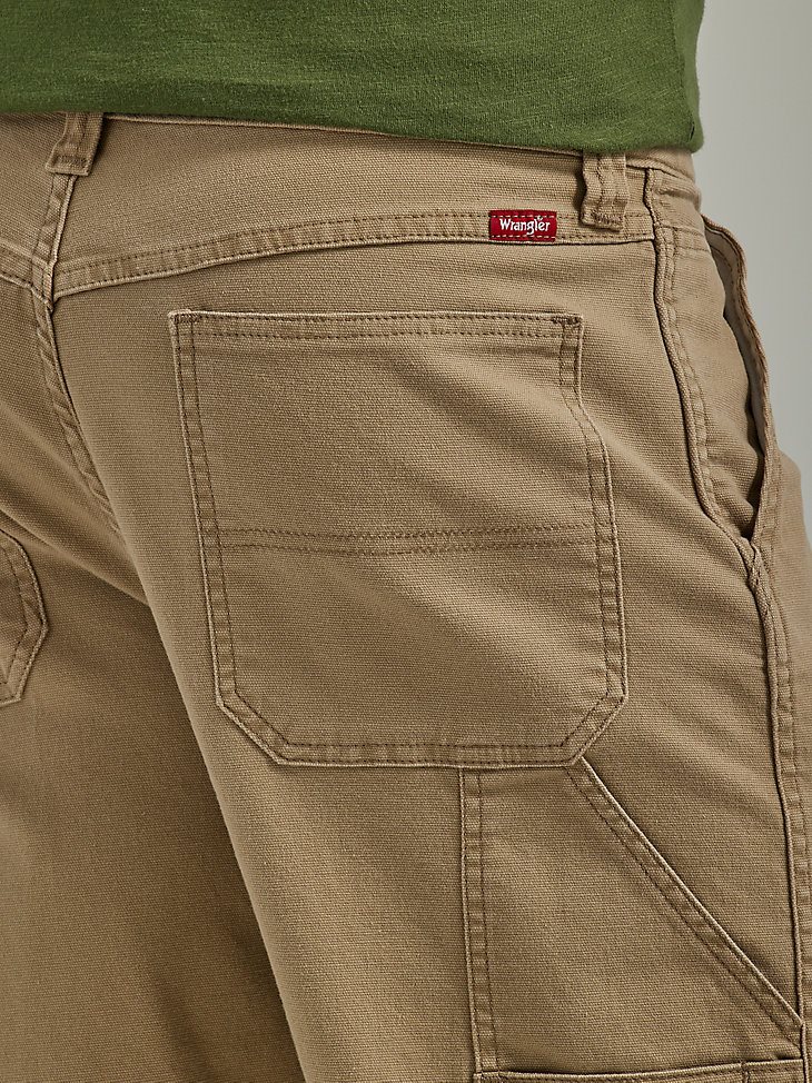 Men's Wrangler Five Star Premium Carpenter Shorts in Petrified Oak