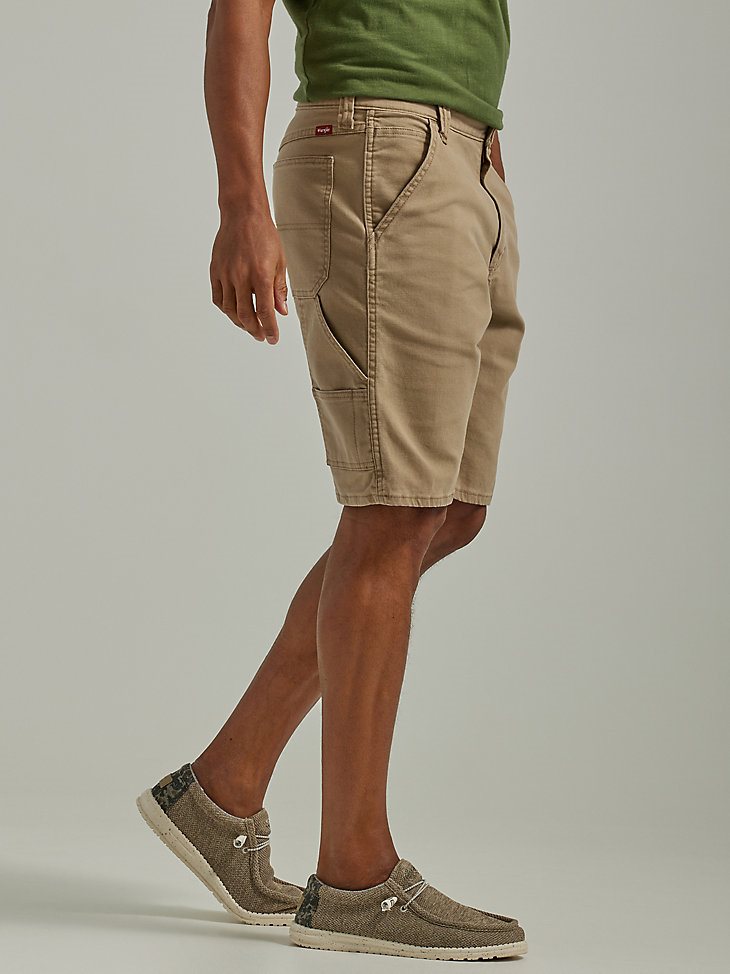 Men's Wrangler Five Star Premium Carpenter Shorts in Petrified Oak