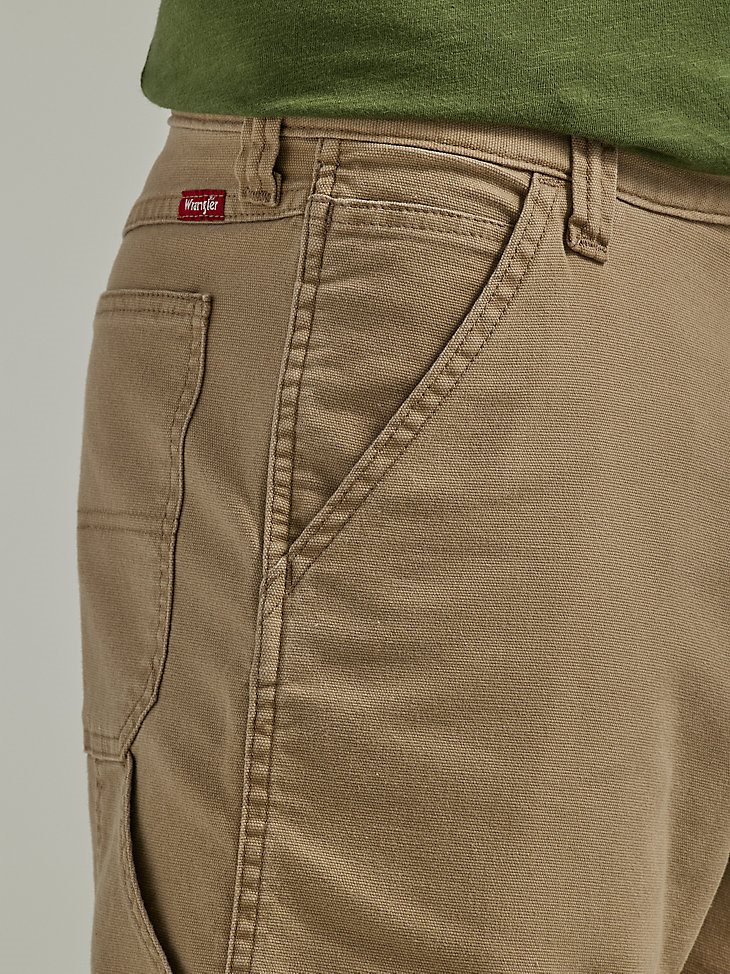 Men's Wrangler Five Star Premium Carpenter Shorts in Petrified Oak