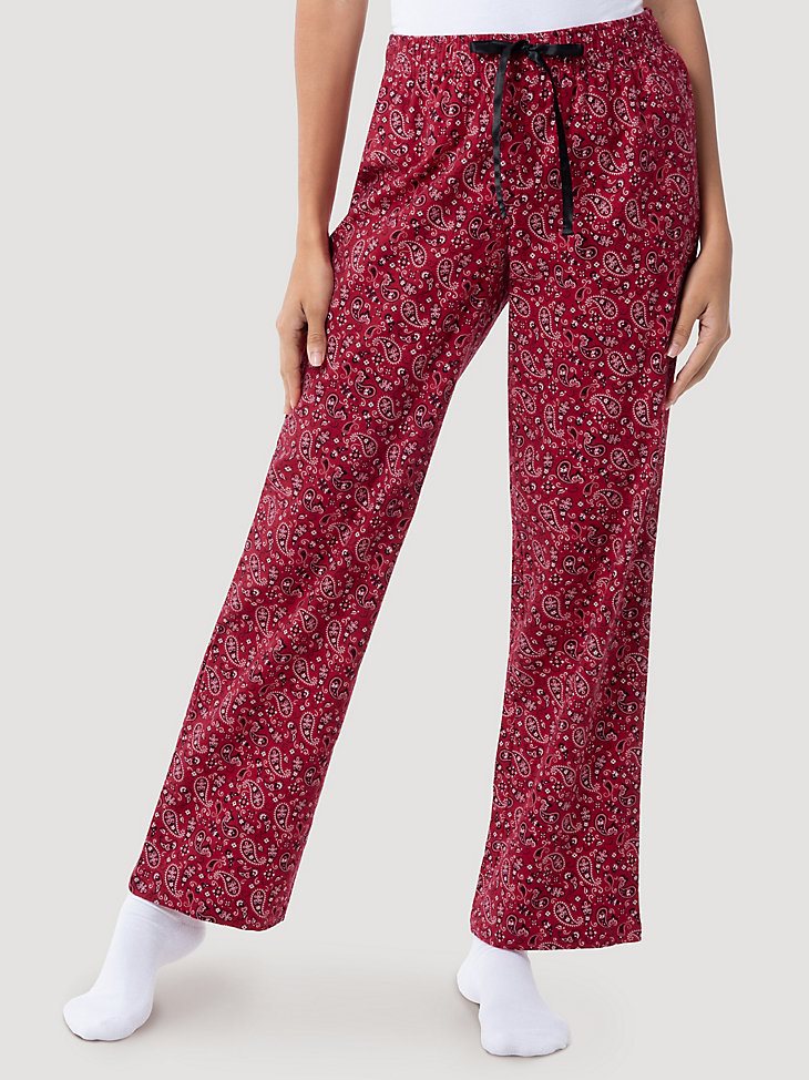 Women's Printed Sleep Set in Red