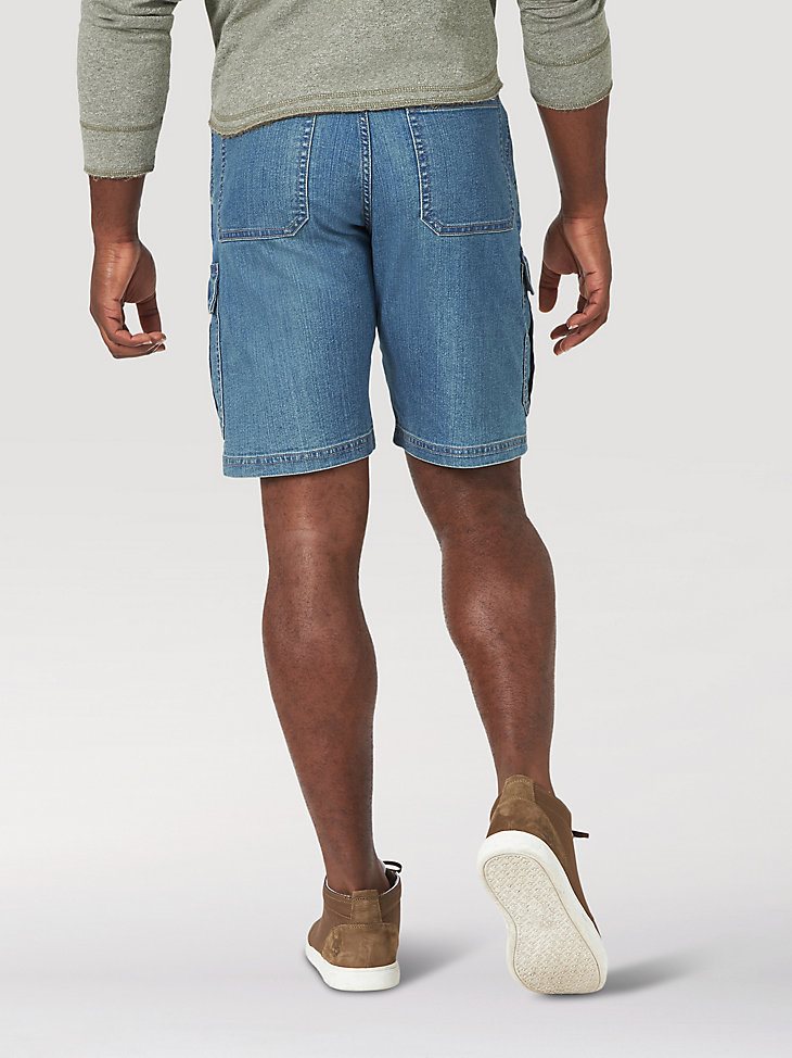 Men's Wrangler Authentics Stretch Cargo Short in Medium Tint