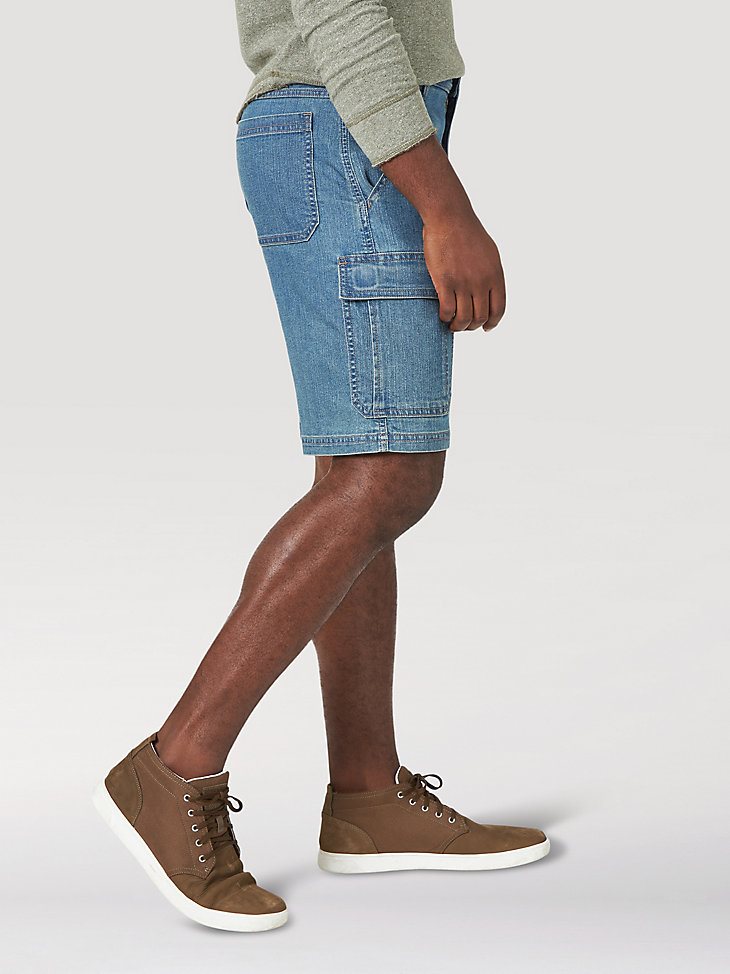 Men's Wrangler Authentics Stretch Cargo Short in Medium Tint