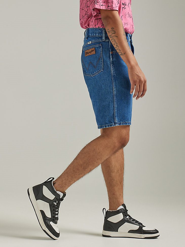 Men's Relaxed Fit Denim Short in Cowboy Mid Wash