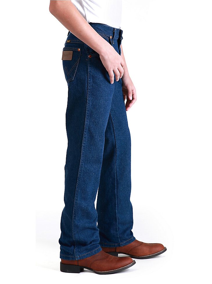 Young Men's Wrangler Cowboy Cut Original Fit Jean (25-30) in Prewashed Indigo
