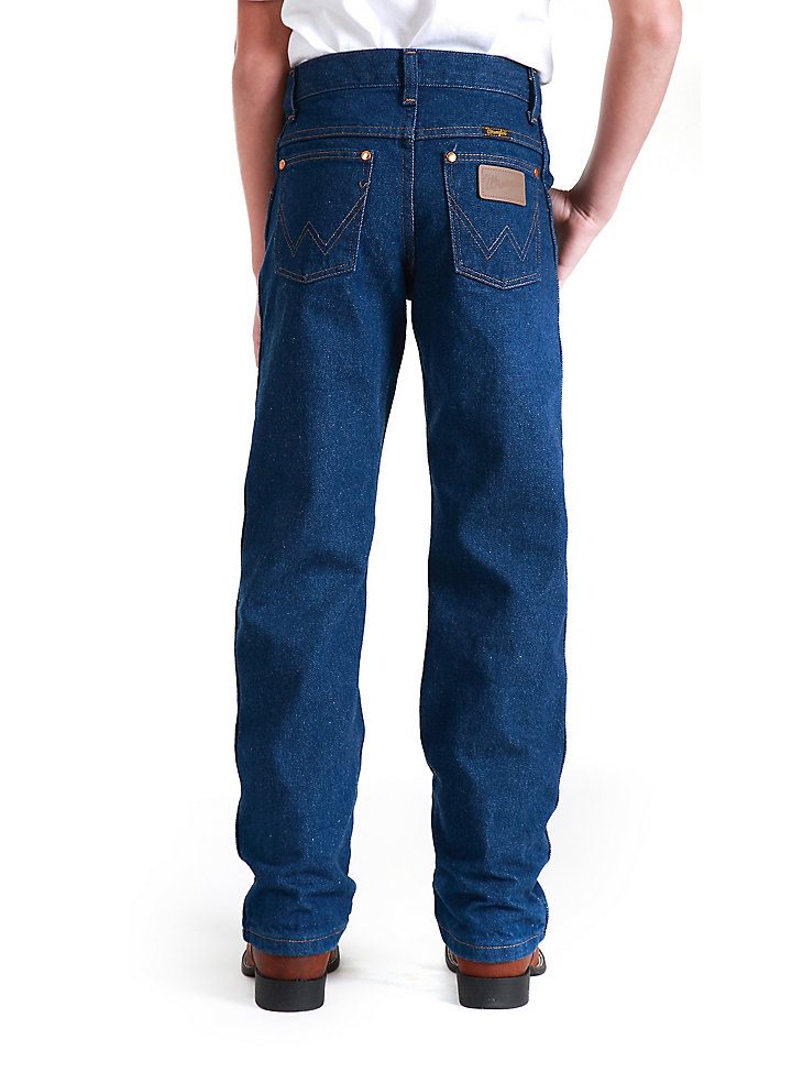Young Men's Wrangler Cowboy Cut Original Fit Jean (25-30) in Prewashed Indigo