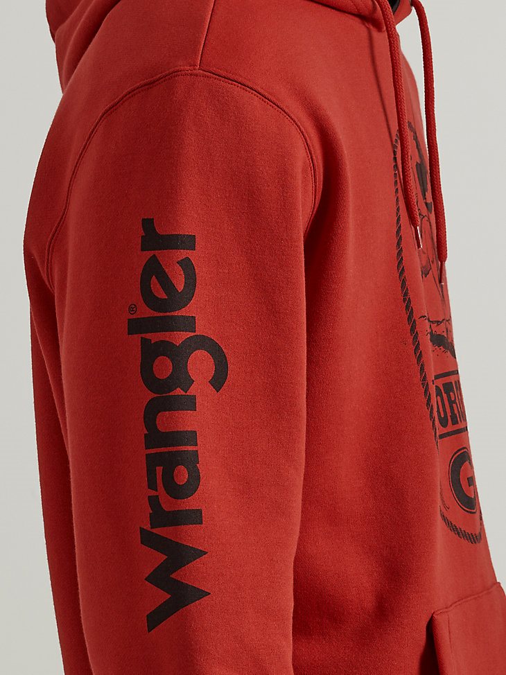 Men's Wrangler Collegiate Roped Pullover Hoodie in University of Georgia