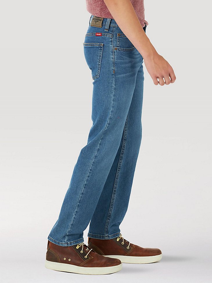Boy's Wrangler Five Star Flex Straight Leg Jean (8-16) in True Indigo