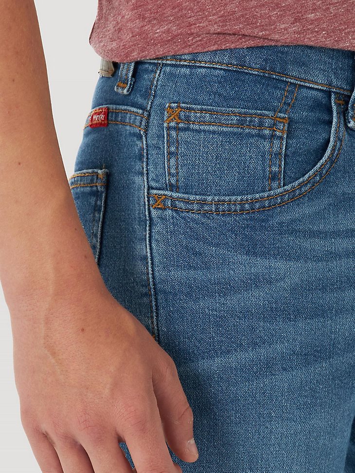 Boy's Wrangler Five Star Flex Straight Leg Jean (8-16) in True Indigo