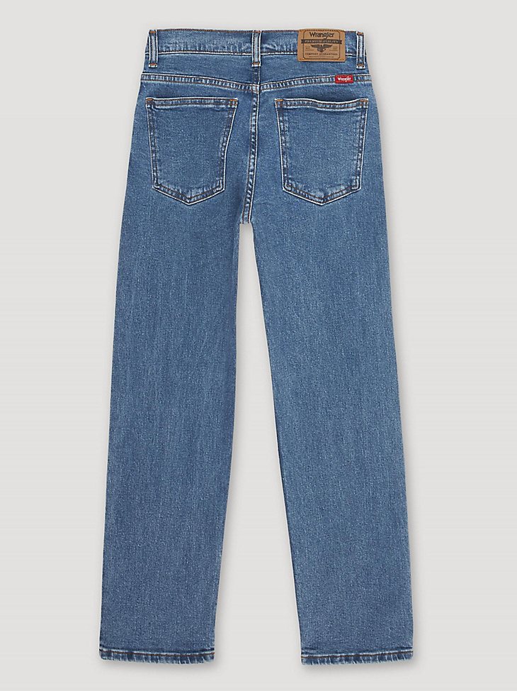 Boy's Wrangler Five Star Flex Straight Leg Jean (8-16) in True Indigo