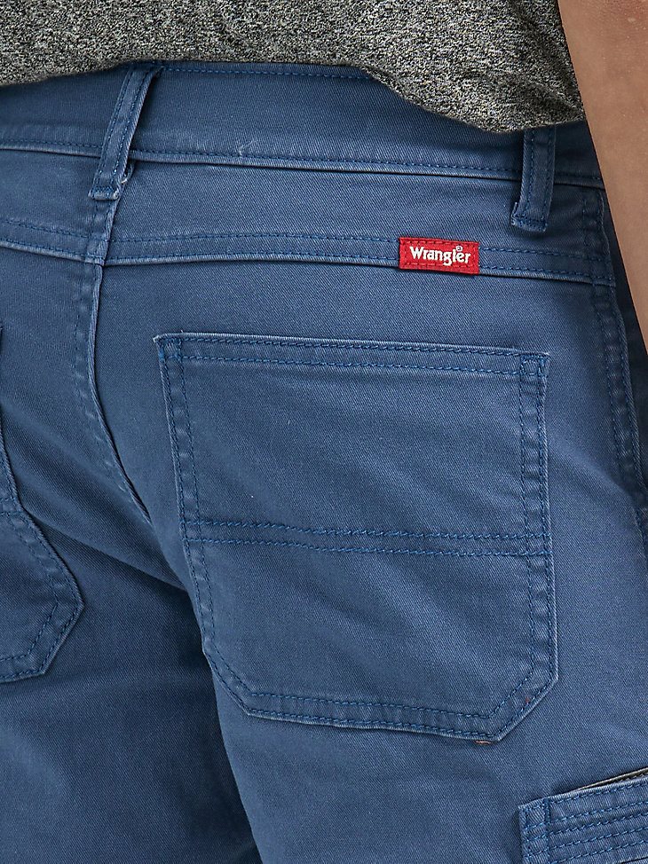 Boy's Wrangler Gamer Cargo Short (Husky) in Darker Denim