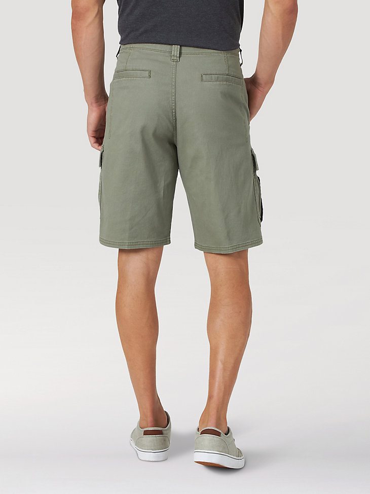 Men's Wrangler Authentics Stretch Cargo Short in Dusty Olive