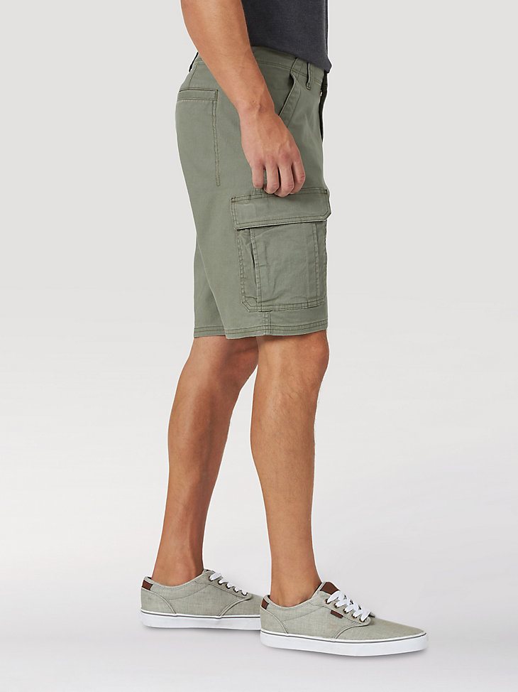 Men's Wrangler Authentics Stretch Cargo Short in Dusty Olive